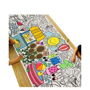 Tiny Expressions Giant Coloring Poster Kids - | Rolled, Not Folded 30" X 72"